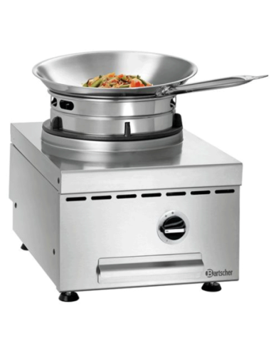 Wok à gaz de table 1 brûleur 11.5 kW | Bartscher - 1052303 - 2