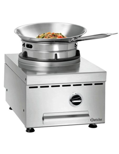 Wok à gaz de table 1 brûleur 11.5 kW | Bartscher - 1052303 - 2
