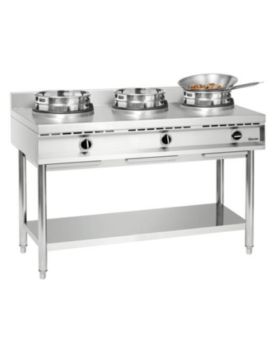 Wok à gaz de table 3 brûleurs 3 x 11.5 kW | Bartscher - 1053103 - 2