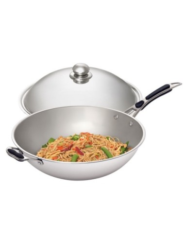 Sauteuse Wok acier inoxydable 6L | Bartscher - 105981 - 1