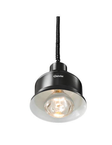 Lampes chauffantes rétractables buffets et comptoirs Noire | Bartscher - 114273 - 2
