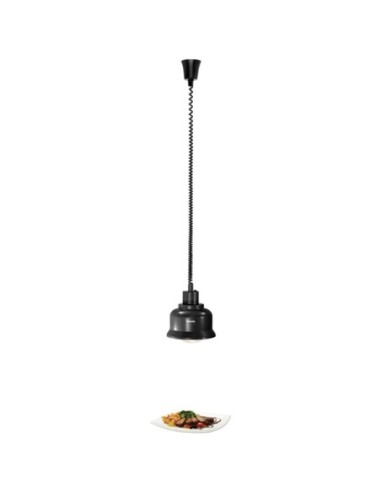 Lampes chauffantes rétractables buffets et comptoirs Noire | Bartscher - 114273 - 3