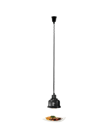 Lampes chauffantes rétractables buffets et comptoirs Noire | Bartscher - 114273 - 4