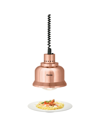 Lampes chauffantes rétractables buffets et comptoirs Cuivre | Bartscher - 114274 - 1
