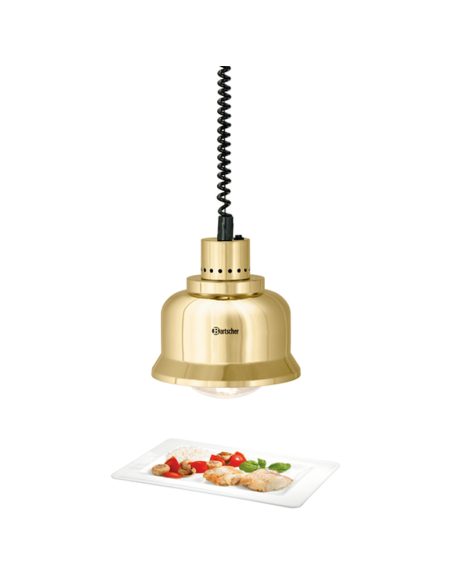 Lampes chauffantes rétractables buffets et comptoirs - Doré | Bartscher - 114275 - 1