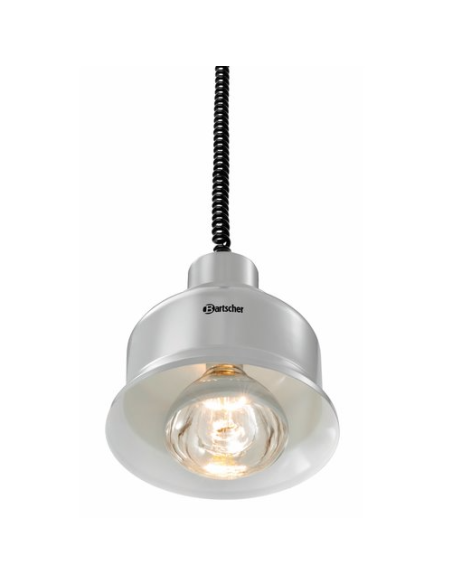 Lampes chauffantes rétractables buffets et comptoirs Argent | Bartscher - 114278 - 2