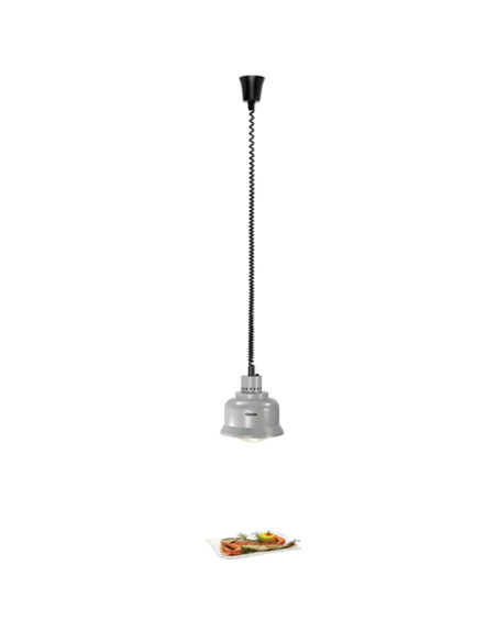 Lampes chauffantes rétractables buffets et comptoirs Argent | Bartscher - 114278 - 4
