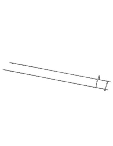 Broche double inox pour rôtissoires à balancelle BA4 - 1