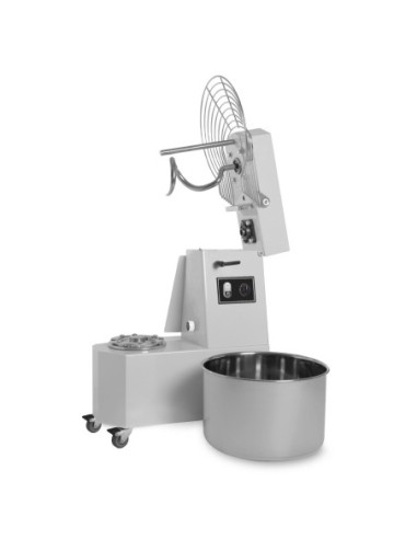 Pétrin à spirale monophasé 2 vitesses tête relevable et cuve amovible - 50 L - 1