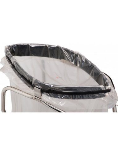 Poubelles ciseaux inox mobile 110 litres - 5