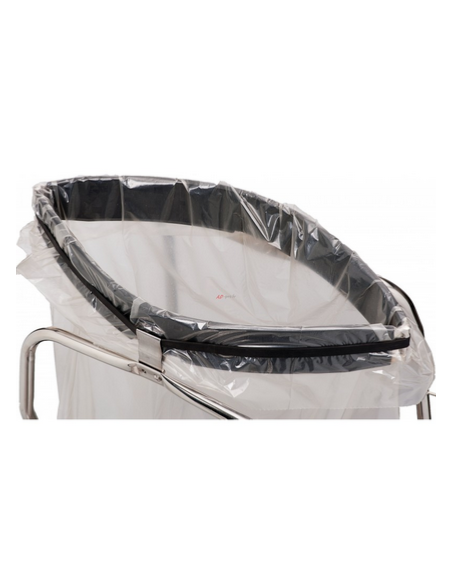 Poubelles ciseaux inox mobile 110 litres - 5