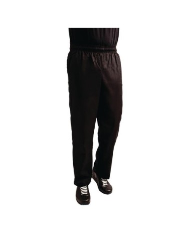 Pantalon de cuisine mixte traité au Teflon Easyfit noir XL - 1