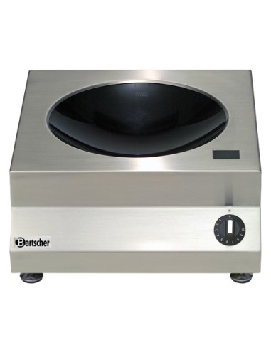 Wok à induction en acier inoxydable | Bartscher - 1