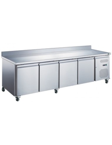 Table desserte positive adossée GN 1/1 profondeur 700 - 4 portes - 1