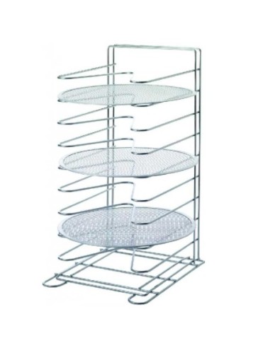 R telier en acier chromé pour 15 grilles Ø 36 cm - 1