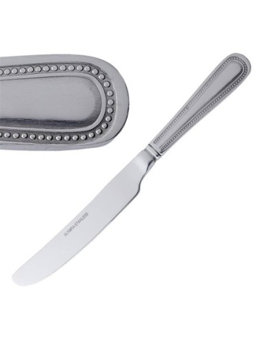 Couteau de table Olympia Bead manche solide - 1