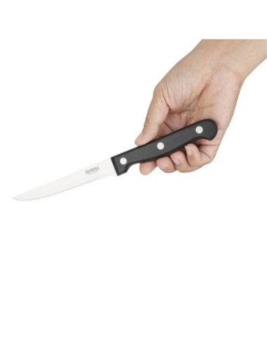 Couteaux à viande Olympia manche noir - 1