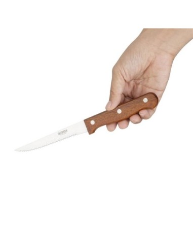 Couteaux à viande Olympia manche en bois - 1