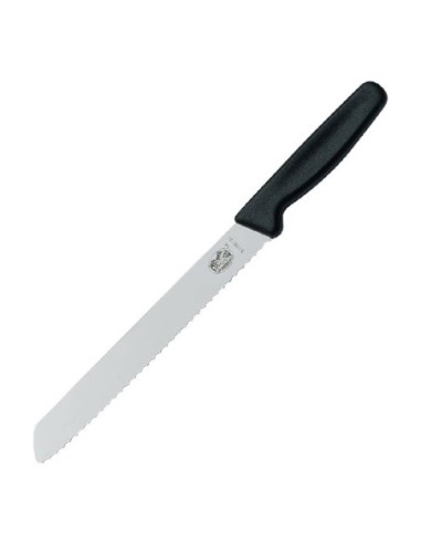 Couteau à pain à lame dentée Victorinox marron 215mm - 1