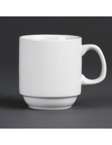 Mugs empilables blancs 284ml Olympia - 1