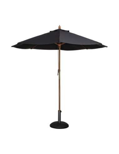 Parasol rond Bolero noir 2,5m - 1
