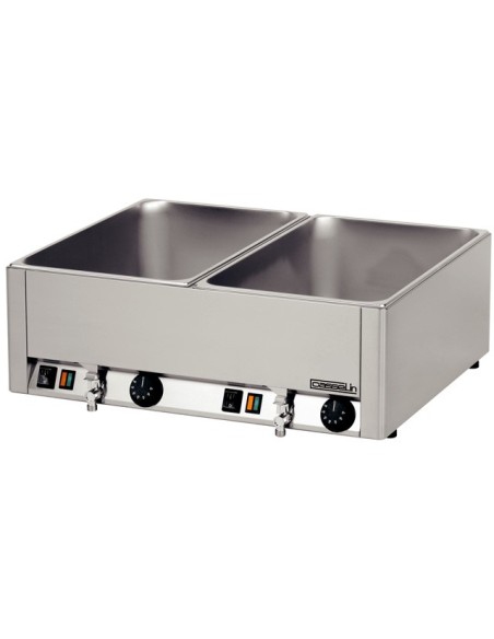 Double bain-marie GN 1/1 avec 2 robinets de vidange | Casselin - 1