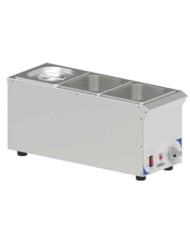 Bain marie à sauce 3 x GN 1/6 compact | Casselin - 1