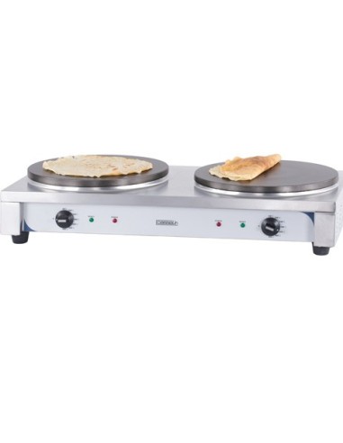 Crêpière électrique double Ø 40 cm - Puissance 5,4 kW | Casselin - CCD40E - 1