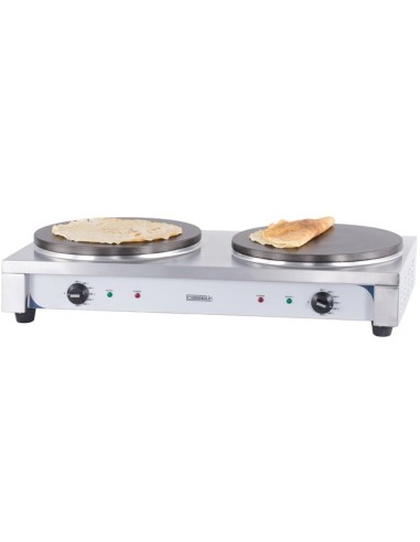Crêpière électrique double Ø 40 cm - Puissance 5,4 kW | Casselin - CCD40E - 2
