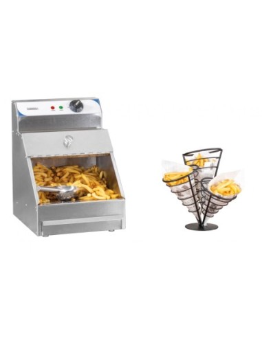 Chauffe-frites compact 230 V en acier inoxydable | Casselin - CCF6 - 2
