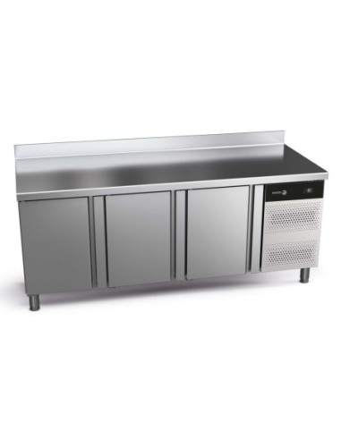 Table réfrigérée négative adossée 3 portes - 428 L | Fagor - CCN-3G - 1