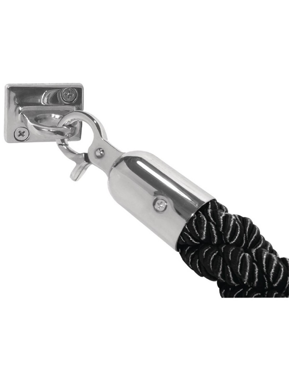 Bolero – Cordon D’accueil Torsadé 1,5 M – Doré, Extrémités Laiton – Texture Douce – Pour Bars, Restaurants, Clubs – Réf. Y806