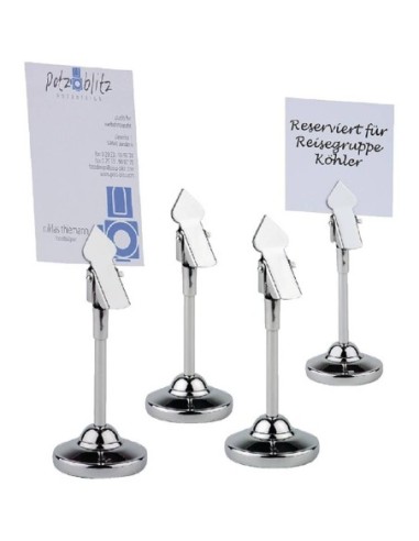 Supports à pince inox pour numéros de table 105mm - 1