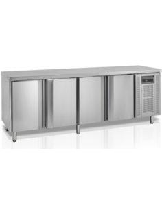 Table réfrigérée centrale négative GN 1/1 profondeur 700 - 4 portes - CF7410/-SP