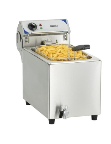 Friteuse électrique simple 10 L - 3,6 kW avec vidange | Casselin - CFEV10B - 1