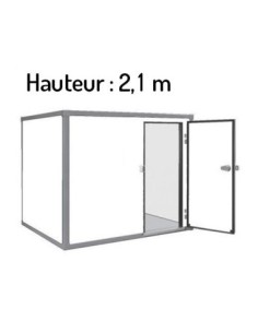 Chambre froide positive 5,12 m3 (1,6 x 1,6 x 2 m) Monobloc de paroi