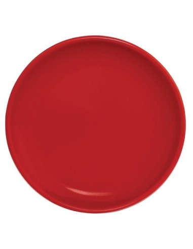 Assiette plate rouge Olympia Café 205mm - lot de 12 - 1