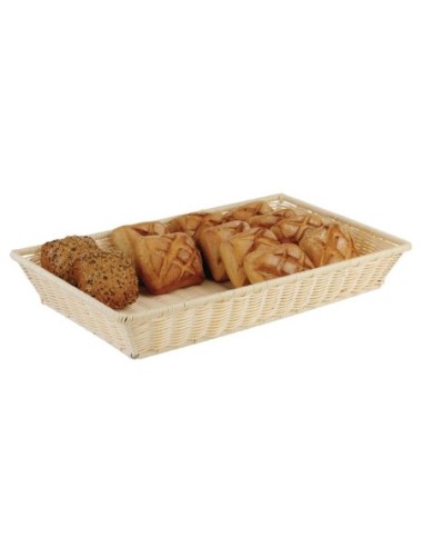 Panier osier polypropylène structure chromée APS 300 x 220mm - 1