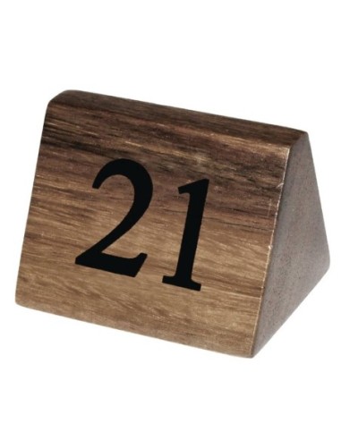 Numéros de table en bois Olympia 21 à 30 - 1