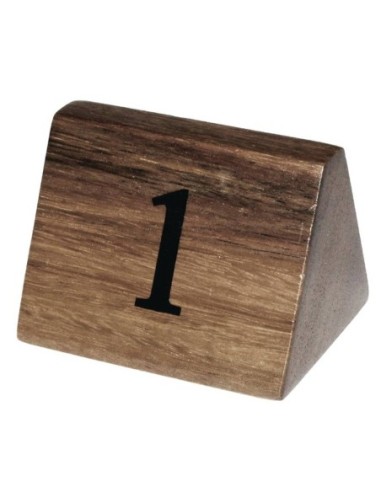 Numéros de table en bois Olympia 1 à 10 - 1