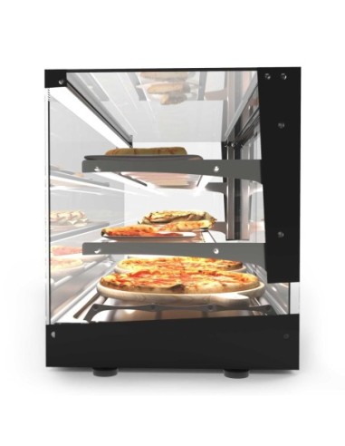 Vitrine chaleur sèche SAYL Logic triple avec 2 étagères - 3