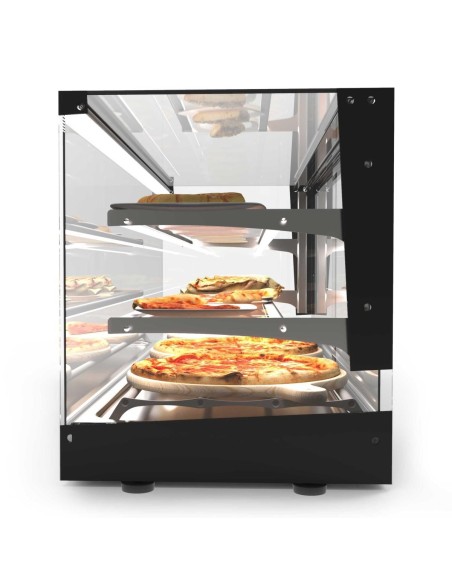 Vitrine chaleur sèche SAYL Logic triple avec 2 étagères - 3