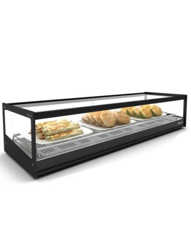 Vitrine chauffante SAYL Logic Line avec LED - 1