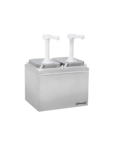 Pompe à sauce double 2 x 2 L | Casselin - CPSN22L - 1