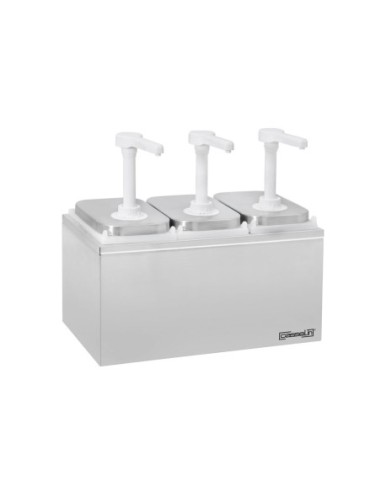 Pompe à sauce triple 3 x 2 L | Casselin - CPSN32L - 1