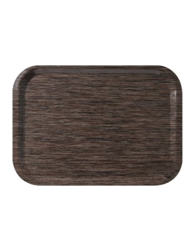 Plateau de service en mélamine Roltex Fast Food 375x265mm wengé - 1