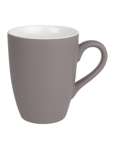 Mug pastel mat en porcelaine Olympia gris 320ml - 1