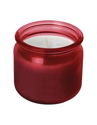 Bougies pots en verre rouges Olympia - 1