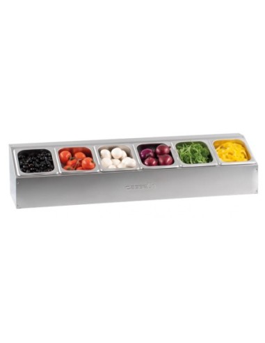 Support simple pour 6 bacs GN 1/6 | Casselin - CSBG616 - 1