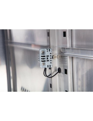 Comptoir de préparation réfrigéré GN avec pare-haleine Polar Série U 4 portes - 3